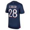 Maglia ufficiale Paris Saint Germain 2023-24 C. Soler 28 Casa per Uomo